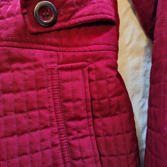 Johnston & Murphy Women's Maroon Quilted Winter Jacket SZ M NWOT - Picture 7 of 9